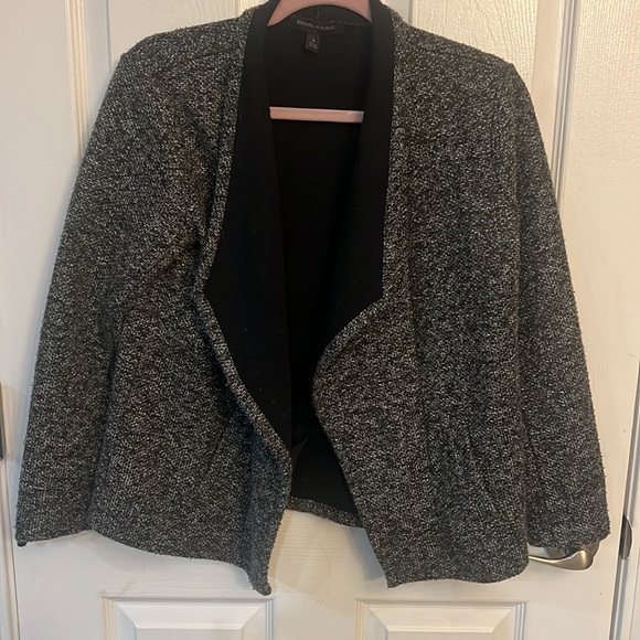 Banana Republic black textured open cardigan small - Picture 3 of 6
